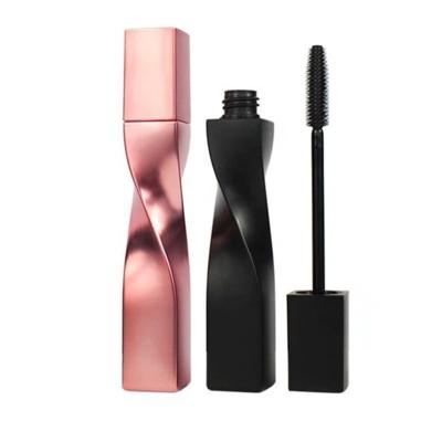 China New style cosmetic 15ml single black empty rose gold eyeliner mascara packaging bottle container cosmetic wand tube with brush for sale