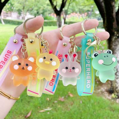 China Hot Creative Cute Crystal Car Pendant Keychain Bear Shape Cartoon Gift Key Chain Bag Key Chain for Women Girls Kids for sale