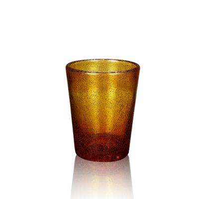 China 260ml Handmade Vampire Whiskey Drink Glasses 8oz Wide Say Swollen Lip Tumblers Crystal Bubble Glass Cup Circular Hand for sale