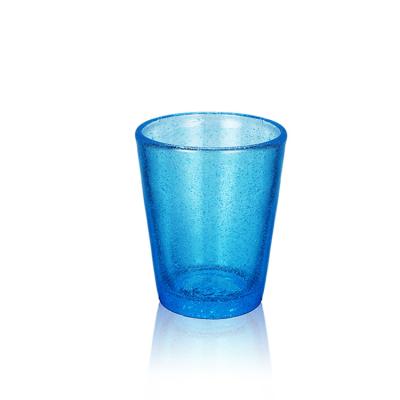 China 260ml 8oz Handmade Wholesale Unbreakable Creative Circular Glassware Style Water Drinking Glass Cup Nordic Reusable Bubble Tea for sale