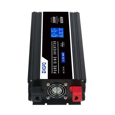 China 12V 24V 110V Pure Sine Wave 3000W full power inverter 6000W 48X23.5X15.5CM for sale