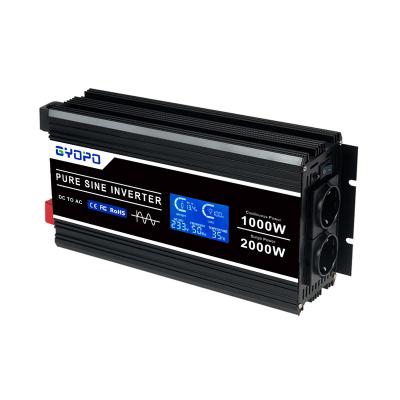 China 6 types GYOPO 1000w Pure Sine Wave Power Inverter 1000w 2000w 3000w 4000w 5000w 6000w for sale