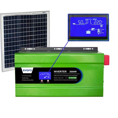 China Factory Pure Sine Wave Low Frequency German Made Solar System 24V 48V 3000W MPPT Solar Inverters for Home 55.5X34X25CM for sale