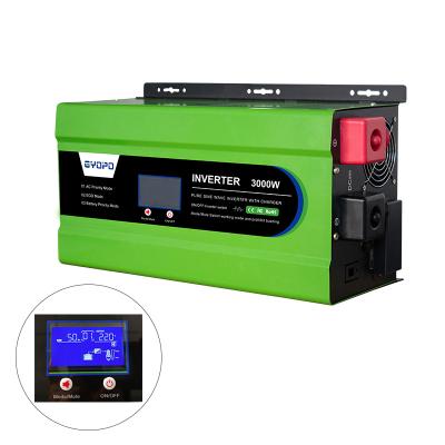 China Low Frequency Pure Sine Wave Inverter 3000w 24vdc Off-grid Inverter With LCD Display 55.5X34X25CM for sale