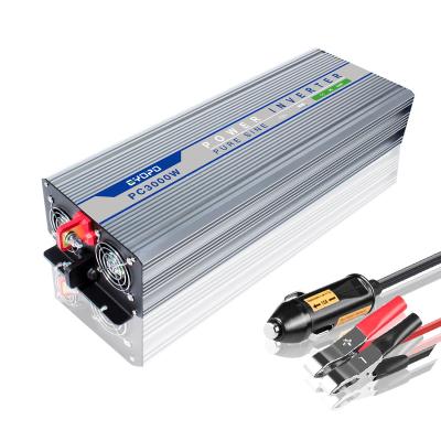 China Factory Price 12V 24V 48V DC To 220V 230V AC Pure Sine Wave Wholesale Price 3000W Inverter With Built In Battery Charger 48X23.5X15.5CM for sale