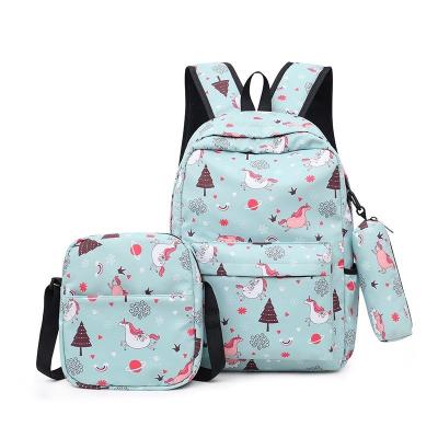 China Other Factory Selling Girls To Backpack Bag Sets Leisure 3pcs Premium Cute Backpack For All for sale