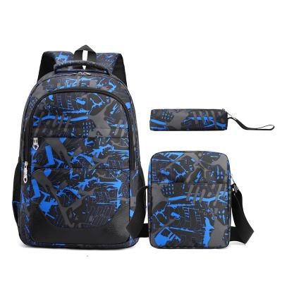 China Other 2022 Mode Leisure Design 3 in 1 Backpack 3pcs Laptop School Backpack Bag Set Set for sale