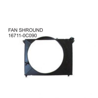 Chine Auto Radiator Fan Shroud FOR TOYOTA HILUX 16711-0C090 Excellent Performance à vendre