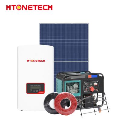 China 375wp Sistemas de energía solar híbrida en red Inversor solar híbrido 100Kva en venta