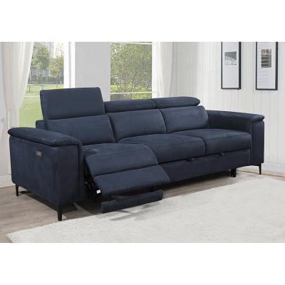 China Nuevo modelo Tejido funcional 2P+1P Conjunto de sofá de esquina con sillón reclinable eléctrico Cama de ajuste Función del sofá de casa en venta