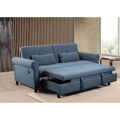 China Nordic Modern sofa set Luxury designs Living room sofa furniture with USB Custom folding bed for sale