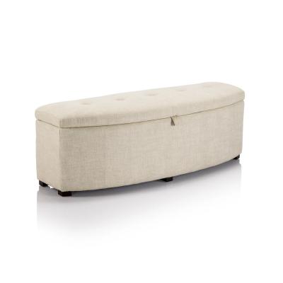 China Linen Fabric Living Room Storage Ottoman Anti Scratch Multiscene for sale