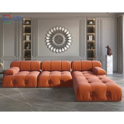 China OEM Home Living Room Furniture High Elasticity Durable Soft Fabric Modern Sofa L Shape Modular for sale