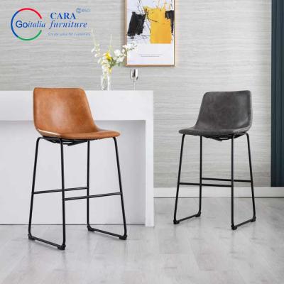 China Home Furniture Kitchen Counter Swivel Bar Stool Leather Chairs For Living Room for sale