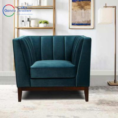 China New Design One Seat Soft Sofa Simple Single Arm Chair Luxury For Living Room Modern for sale