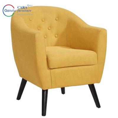 China Wooden Frame Furniture One Seat Multiple Colors Arm Chair Chairs For Living Room for sale