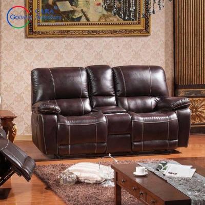 China Sofá de teatro para el hogar silla reclinable eléctrica asientos gruesos simples respaldo muebles de sala de estar Morden sofá conjunto de cuero en venta