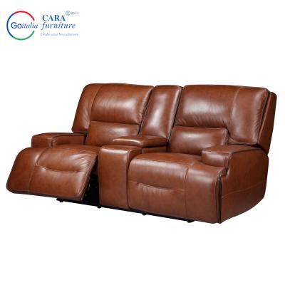 China Modern Style Easy Clean Recliners Sofa Three Pieces Living Room Leather Sofa Set Furniture for sale