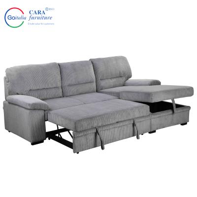 China Customizable Simple Design Upholstered In Fabric Foldable Hotel Velvet Modern Bed Sofa for sale