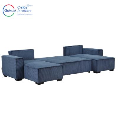 China Designed Luxury Modern Sofa Betten Für Wohnzimmer Sektionsgewebe In mehreren Farben zu verkaufen