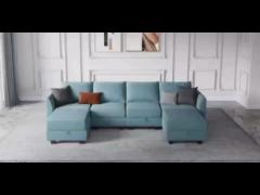 Apartment Modular Sectional Couch L Shaped Stain Resistant Convertible