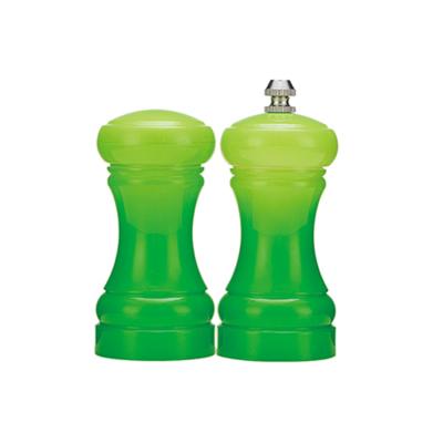 China Sustainable High Quality Gradually Changing Color ABS Pepper Mill And Salt Shaker for sale