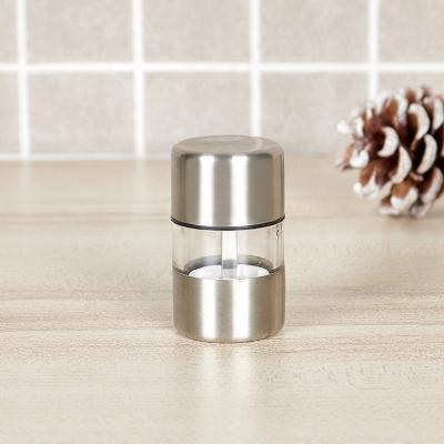 China Stainless Steel Viable Manual Mini Size Salt and Pepper Grinder for sale