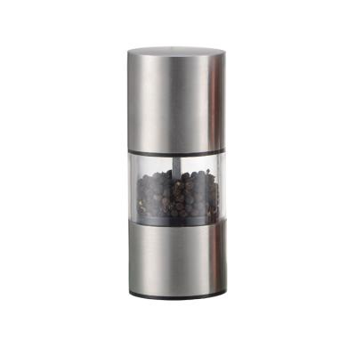 China Fine Viable Manual Stainless Steel Raw Mini Salt Pepper Grinder for sale