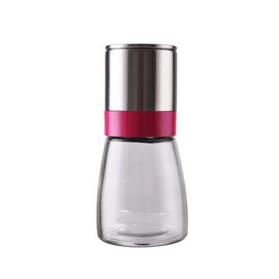 China Viable Stainless White Ceramic Glass Bottle Pepper Grinder for sale