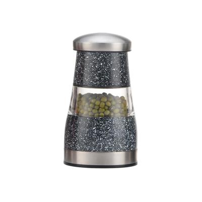 China Mini Stainless Steel Manual Black Viable Pepper Mill for sale