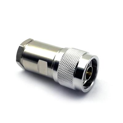 China Brass Male N Flange For 5D-FB Coax Coaxial Cable Connector RF N Male Connector for sale