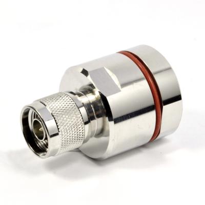 China N Type Brass Male Plug Connector RF Coaxial Cable Connector 7/8 for sale