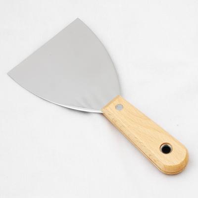 China Multi Function Tool Factory Price Handle Paint Putty Knife Stainless Steel Wood Scraper for sale