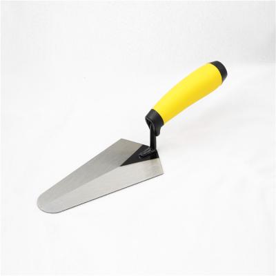 China Cornered Construction Tools Normal Polished Carbon Steel Blade Putty Knife With PP&TPR Handle for sale