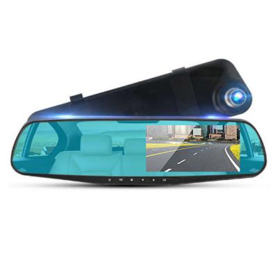 China Truck Car Bus Lorry dual recording car super definition rearview mirror 4.3-inch dashcam 1080P reverse camera for sale