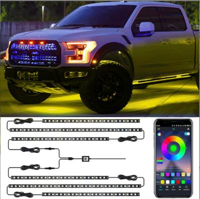 China Automobile Lamp Vehicle rhythm light colorful music atmosphere light chassis light APP control RGB LED for sale