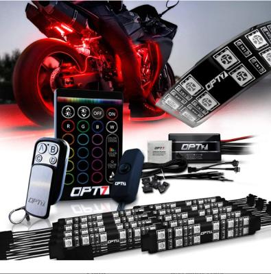 China Motorcycle Lamp Motorcycle LED lights multi-color neon motorcycle RGB APP control waterproof 12V for sale