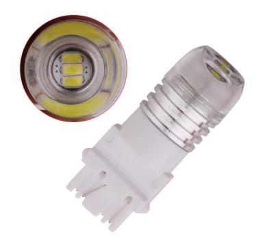 China Auto High Power Auto High Power Brake Turn Signal Light T20 3157 Tri-color Concave LED Lens LED for sale