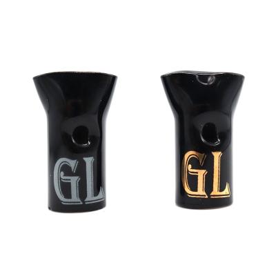 China Heat Resistant Black Glass Filter Tips For Smoking Different Size Pre Rolled Cone Tip With Customized Logo for sale