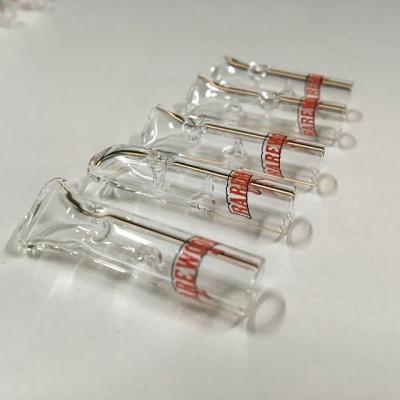 China Reusable Regular Size Tip Cigarette Filter Tubes Clear Glass Rolling Pipe Smoking for sale