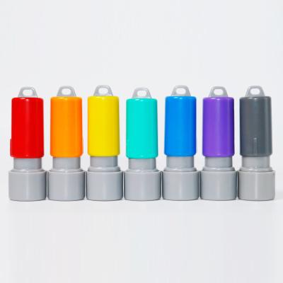 China Office 9 mm color shell stamp rubber instant stamps round stamps for sale