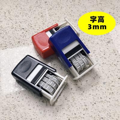 China DIY Office Craft Letters Diary Date Stamps Journal Hand-decorated Self Inking Date Stamp Black Dating Stamp For Office for sale