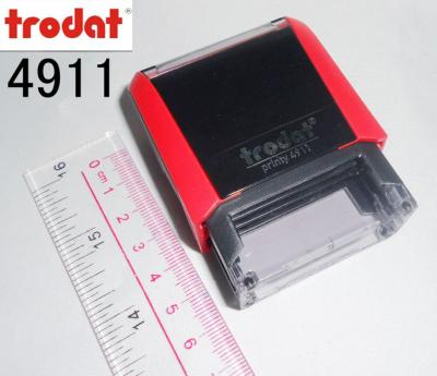 China 38*14mm office stamp 4911 company advertising business card rectangular self inking seal stamp for sale