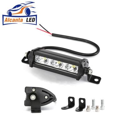 China Car Exterior 4x4 Light Off Road Led Super Slim 9W 12V 24V Light Bar 4 Inch Driving Fog LED Work Lamp For Auto ATV SUV Tractor Boat Jeep for sale