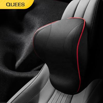 China Quees Designer Universal Car Neck Pillow Breathable Car Headrest Pillow for sale