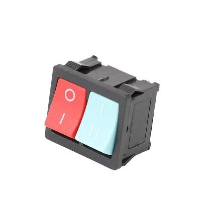 China Rocker switch kcd5 double-linked with lightweight cover KCD1 6A250V KCD5 four-leg two-leg solid rocker switch 6A250V KCD5 for sale