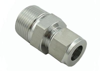 China CNC Metal parts tube fittings stainless steel high pressure male connector for sale