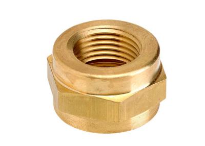 China High Precision CNC Brass Parts Custom Copper Screws and Nut Locks Part  M12 for sale