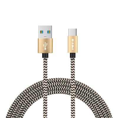 China Retail Package 3ft 6ft 2A Type C Cell Phone Nylon Braided Multicolor 10ft USB Cell Phone Braided Charging Cable For Android for sale