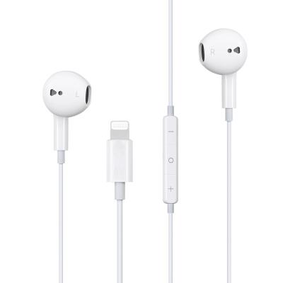 China Comfortable hot selling mfi certified 8 pin earphone earbuds in ear earphone ear phone for I phone cell phone for sale